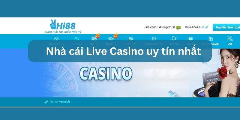 casino phát sóng trực tiếp